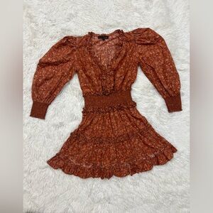 Floral Rust Dress